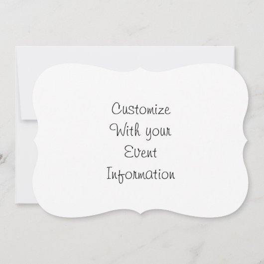 White Rose 5x7 Uitnodiging (Achterkant)