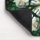 White Rose Abstract Flower Art Muismat (Hoek)