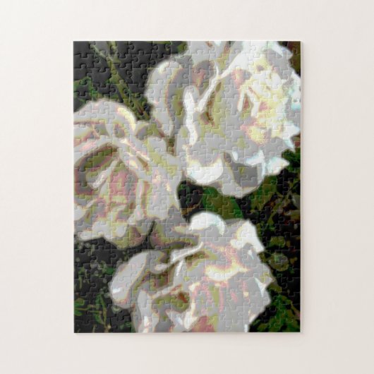 White Rose Abstract Legpuzzel (Verticaal)