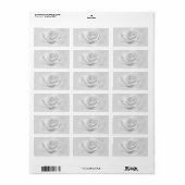 White Rose Address Label (Full Sheet)