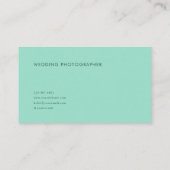 White Rose and Enchanted Green Forest Valley Visitekaartje (Achterkant)