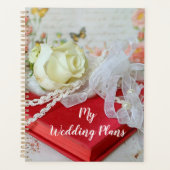 White Rose and Lace Wedding Planner (Voorkant)