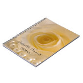 White Rose and Pearls Wedding Guest Book Notitieboek (Linkerzijde)