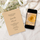 White Rose and Pearls Wedding Rehearsal Dinner Kaart