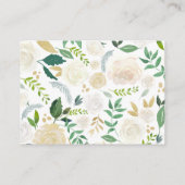 White Rose | Baby Shower | Luier Raffle Game Informatiekaartje (Achterkant)