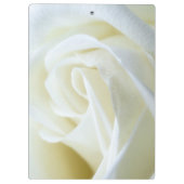 White Rose Background Modern Elegant Klembord (Achterkant)