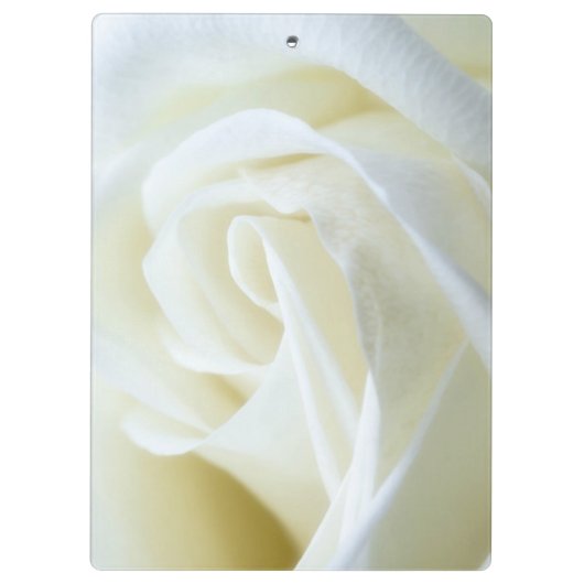White Rose Background Modern Elegant Klembord (Achterkant)