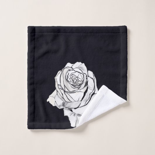White Rose Bad Handdoek (Wasdoekje)