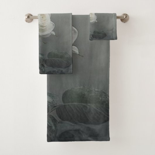 White Rose Bad Handdoek (Insitu)