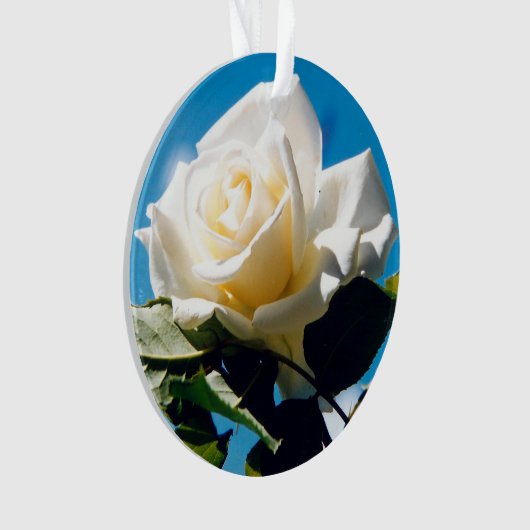 White Rose Beauty Ornament (voorkant)