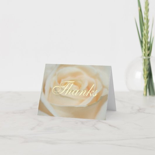 White Rose Bedankkaart (Voorkant)