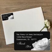 White Rose Bedankt Etiket