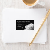 White Rose Bedankt Etiket (Insitu)