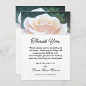 White Rose Bedankt voor je sympathie (Voorkant / Achterkant)