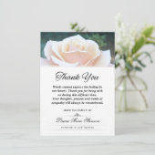 White Rose Bedankt voor je sympathie (Staand voorkant)