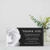 White Rose Bedankt voor je sympathie voor familie (Staand voorkant)