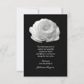 White Rose Bereavement - Bedankt notities (3.5x5) (Voorkant)