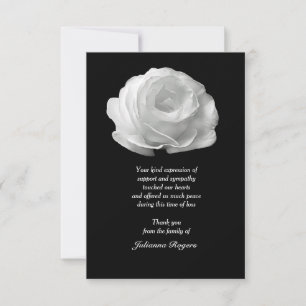 White Rose Bereavement - Bedankt notities (3.5x5)