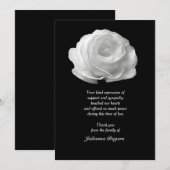 White Rose Bereavement - Bedankt voor je notities (Voorkant / Achterkant)