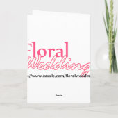 White Rose Bijbel Verse Wedding Greeting Kaart (Achterkant)