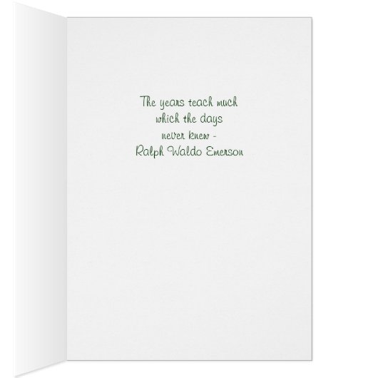 White Rose Bokeh Emerson Quote (Binnen (Rechts))