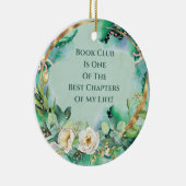 White Rose Book Club Beste Hoofdstuk Vriendschap Keramisch Ornament (Rechts)