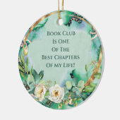 White Rose Book Club Beste Hoofdstuk Vriendschap Keramisch Ornament (Links)