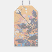 White Rose Botanical Acrylic Painted Floral Cadeaulabel (Achterkant)