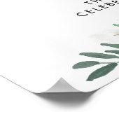 White Rose Bouquet | BABY SHOWER | Welkom Poster (Hoek)