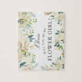 White Rose Bouquet | Bent u mijn Bloemmeisje? Legpuzzel (Verticaal)