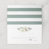 White Rose Bouquet Escort Plaatskaartje (Buitenkant ongevouwen)