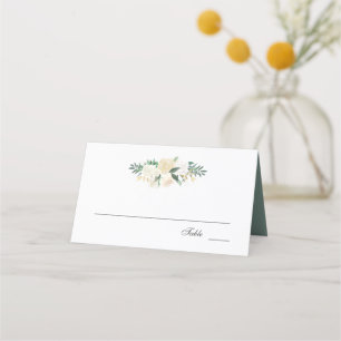 White Rose Bouquet Escort Plaatskaartje