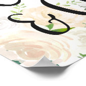 White Rose Bouquet | Kaarten en geschenken Poster (Hoek)