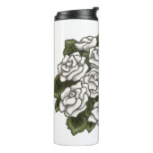 White Rose Bouquet Thermosbeker (Gedraaid links)