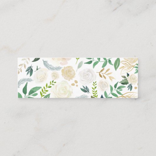 White Rose Bouquet | Website Mini Visitekaartje (Achterkant)