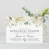 White Rose Bouquet | Wedding repetitie diner Kaart (Staand voorkant)