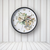 White Rose Bouquet Yorkshire Terrier Dog Grote Klok