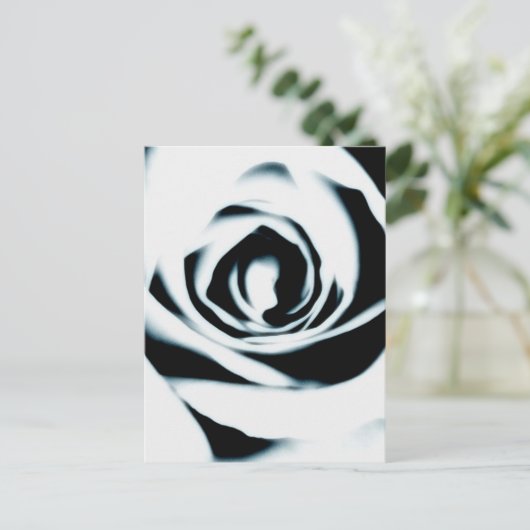 White Rose Briefkaart (Staand voorkant)