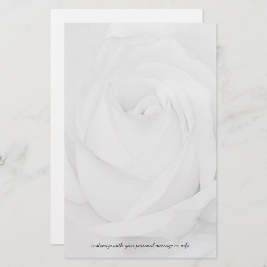 White Rose Briefpapier (Voorkant / Achterkant)