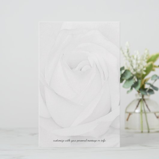 White Rose Briefpapier (Staand voorkant)