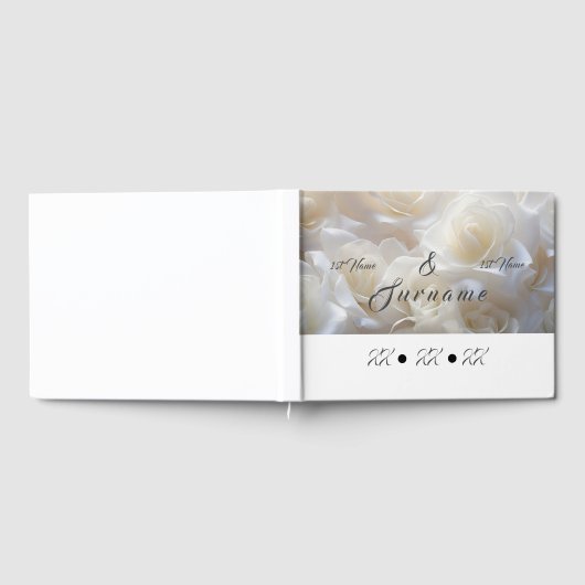 White Rose Bruiloft Gastenboek (Volledig)