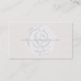 White Rose Business Card-template Visitekaartje