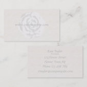 White Rose Business Card-template Visitekaartje (Voorkant / Achterkant)