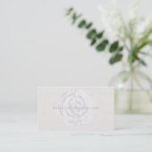 White Rose Business Card-template Visitekaartje (Staand voorkant)