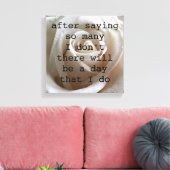 White Rose Canvas Afdruk (Insitu (Woonkamer))