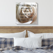 White Rose Canvas Afdruk (Insitu (Slaapkamer))