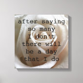 White Rose Canvas Afdruk (Voorkant)