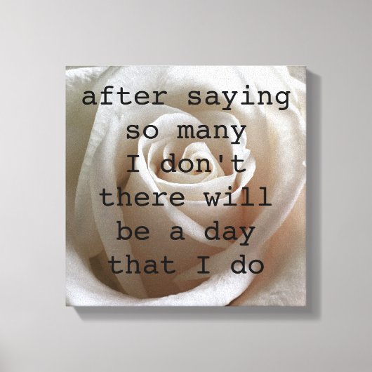 White Rose Canvas Afdruk (Voorkant)