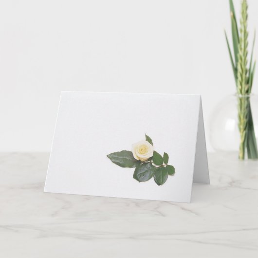 White Rose Card Kaart (Voorkant)
