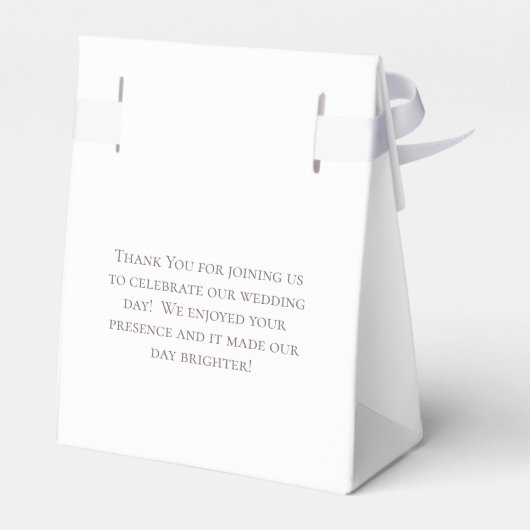 White Rose Classic Wedding Bedankdoosjes (Achterkant)